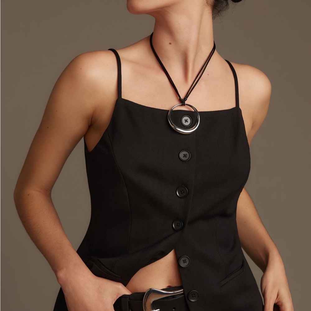 Sunday in Brooklyn Ponte Apron Vest size small Anthropologie tank vest